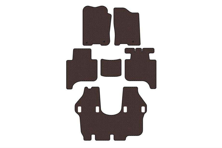 Infiniti QX56 2004-2010 Gummimatten Carsuit (3 Reihen, 2004-2008, braun) Foto 1