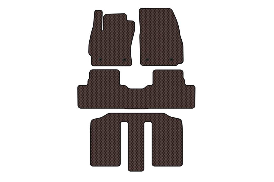 Mazda 5 2010-2018 Gummimatten Carsuit (3 Reihen, braun) Image