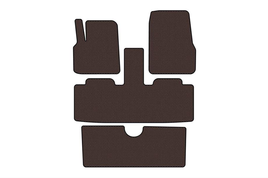 Renault Espace 2002-2014 Gummimatten Carsuit (3 Reihen, 7-Sitzer, braun) Foto 1