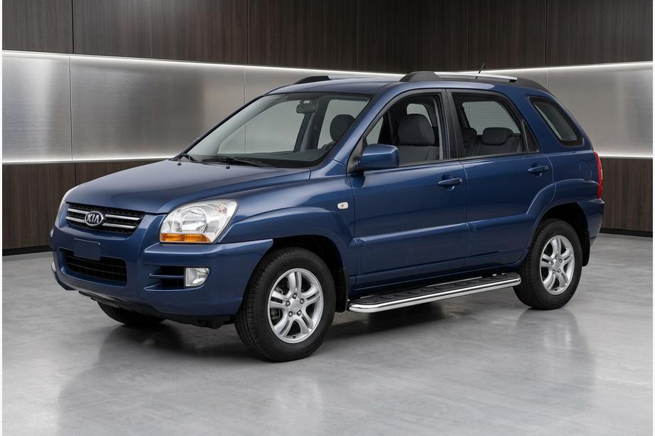 Kia Sportage 2004-2010 Trittbretter Maydos V1 (2 Stk., Aluminium & Edelstahl) Image