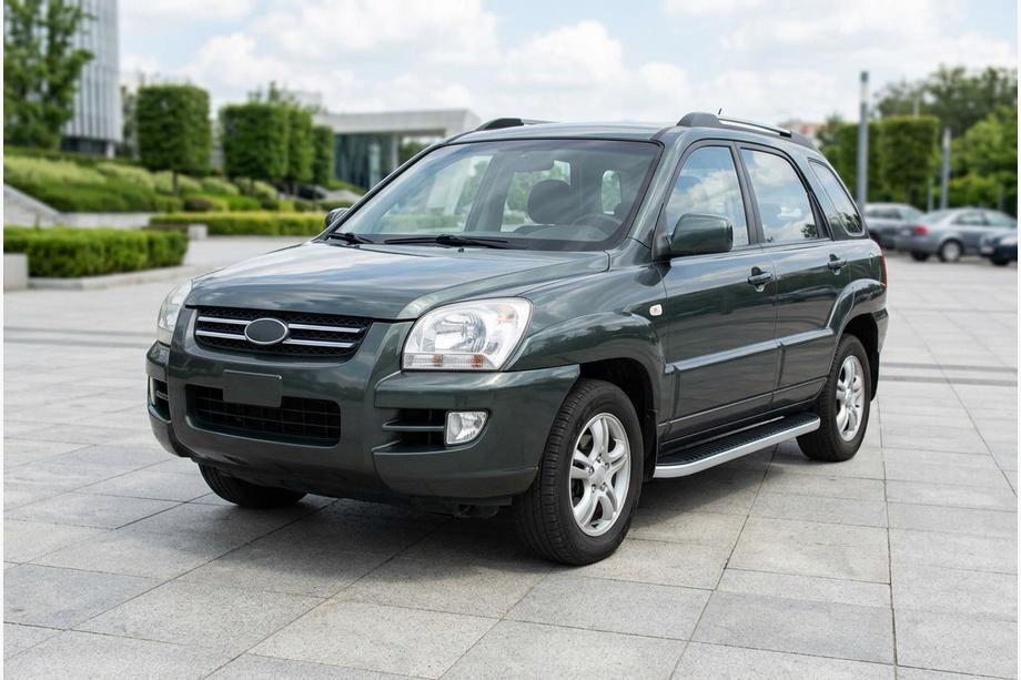 Kia Sportage 2004-2010 Seitenschweller Tayga Grey (2 Stk., Aluminium) Image