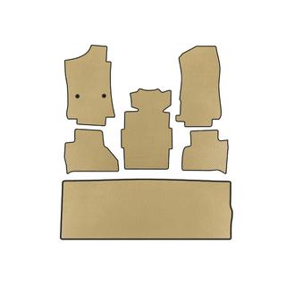 EVA Fußmatten (3 Reihen, Beige)