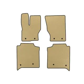 EVA Fußmatten (Long, Rückreihe mit Konsole, Beige)