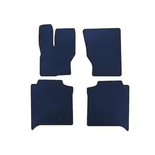 EVA Fußmatten (Long, Rücksitzreihe mit Konsole, Blau)