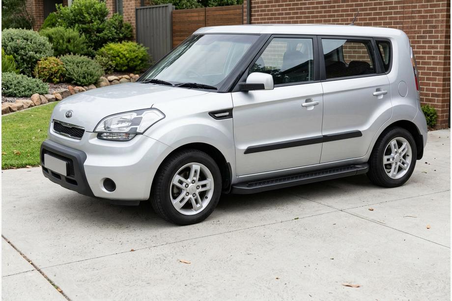 Kia Soul I 2008-2013 Trittbretter Allmond Black (2 Stk., Aluminium) Image