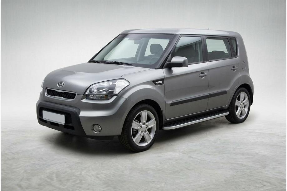 Kia Soul I 2008-2013 Seitenschweller Tayga Grey (2 Stk., Aluminium) Image