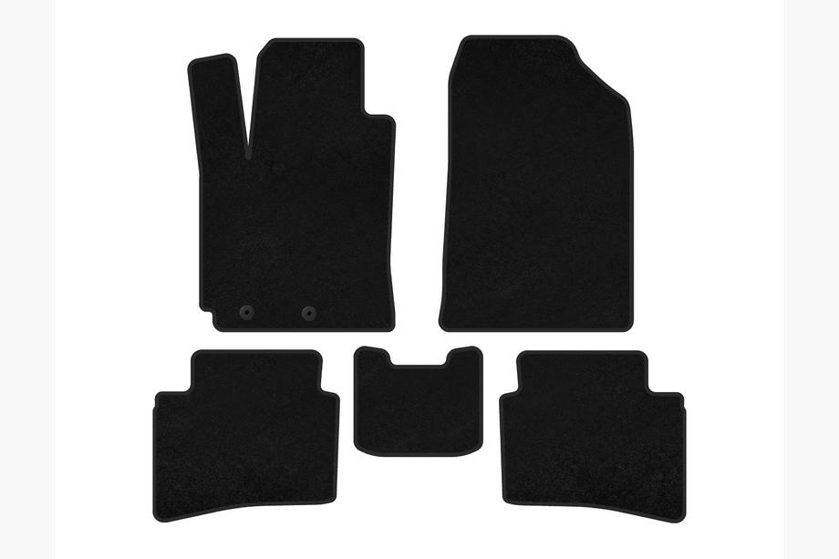 Kia Rio 2017- Textil-Fußmatten Premium (X-Line, Schwarz) Image