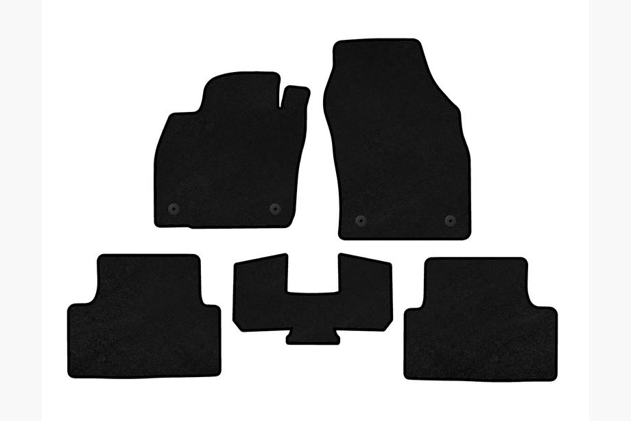Volkswagen T-Cross 2019- Textil Fußmatten Premium (Schwarz) Image