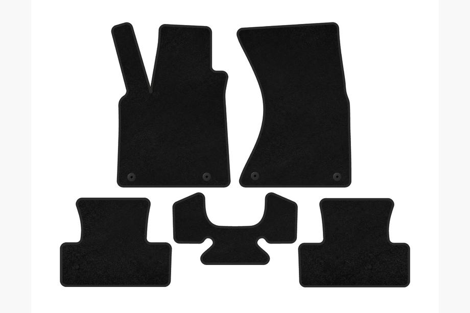 Audi Q5 2008-2017 Textil Fußmatten Deluxe (2008-2012, Schwarz) Image
