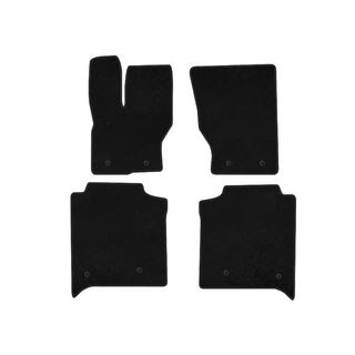 Textil-Fußmatten Deluxe (Long, Rückreihe mit Konsole, Schwarz)