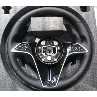 Lenkrad im Maybach-Style (schwarz + schwarze Tasten)