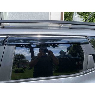 Windabweiser mit Chromleiste Niken Luxury (4 Stk) Dacia Duster 2024- Foto 4