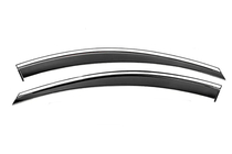 Chevrolet Captiva 2006-2019 Vordere Windabweiser mit Chromleiste Niken Luxury (2 Stk.) Foto 1