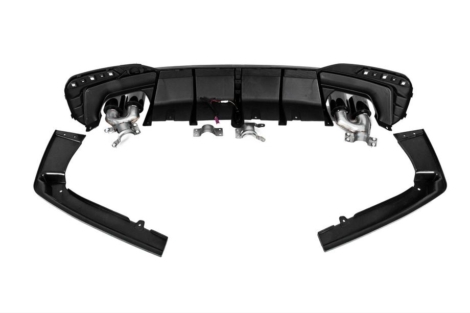 BMW 5er G30/G31 2017–2023 Heckdiffusor mit Endrohrblenden im BMP-Style (für M-Sport/M5 F90) Foto 9