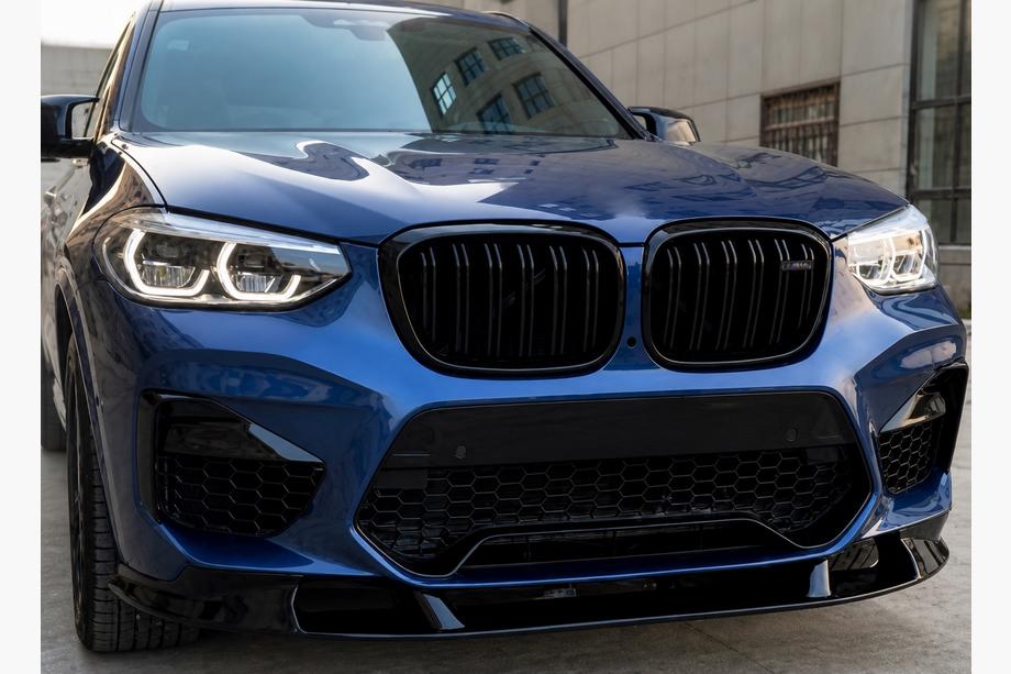 BMW X3 G01 2018- Frontlippe 3D (für F97 2018-2022, Schwarz Glanz) Image