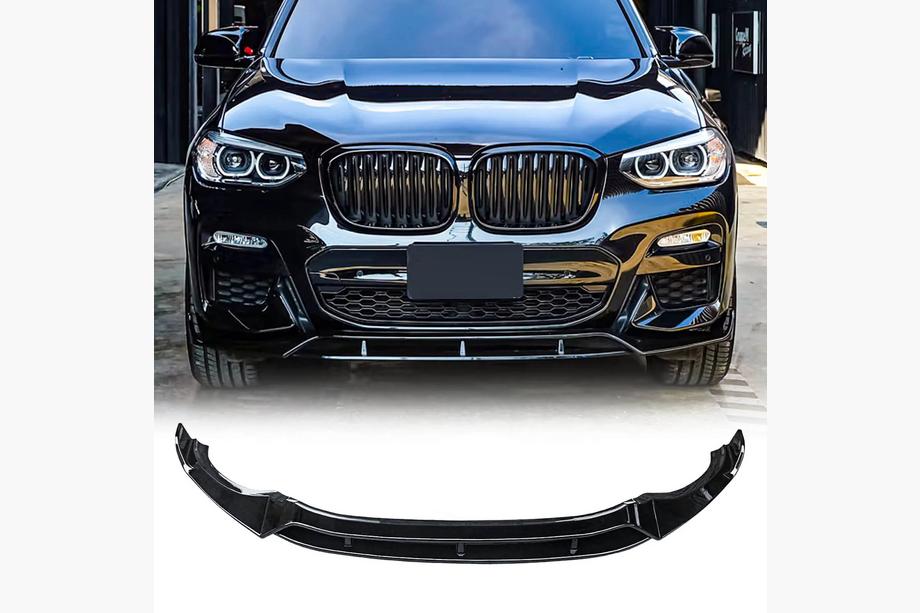 BMW X3 G01 2018- Frontlippe 3D (für M-Sport 2018-2022, Schwarz Glanz) Foto 8