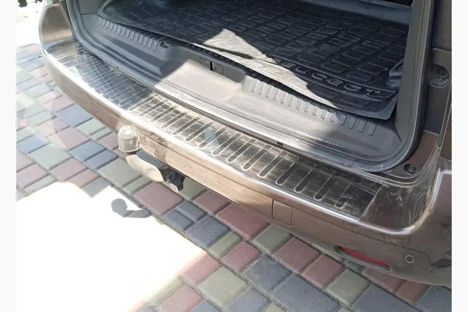 Fiat Scudo 2022- Heckstoßstangenschutz mit Kante Carmos (Edelstahl) Image
