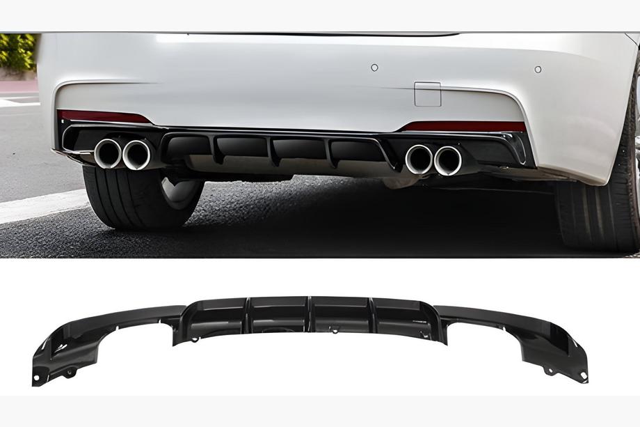 BMW 3 Series F30/F31 2012-2019 Heckdiffusor für doppelseitige Doppelabgasanlage (für M-Sport, ABS) Foto 1