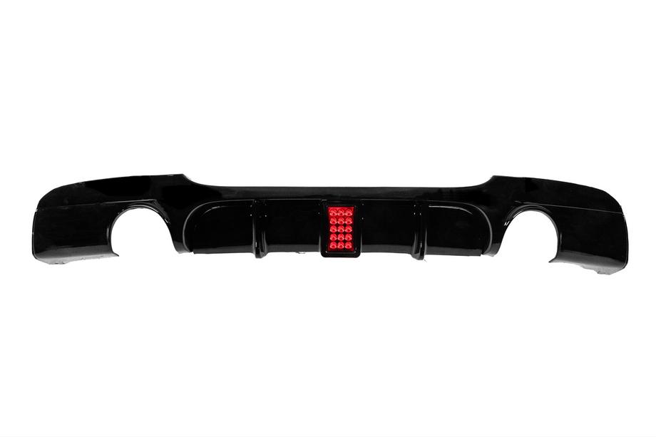 BMW 3 Series E90/E91 2005-2011 Heckdiffusor für doppelseitigen Einzelendrohr LED (für M-Sport, ABS) Foto 1