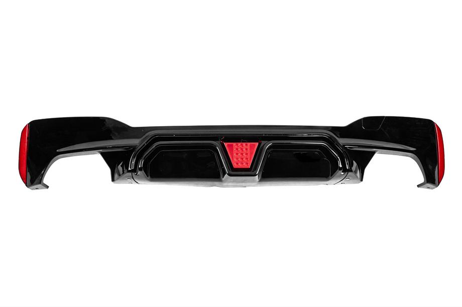 BMW 5er G30/G31 2017–2023 Heckstoßstangen-Diffusor CS-Style LED (für M-Sport/M5 F90, ABS) Foto 1