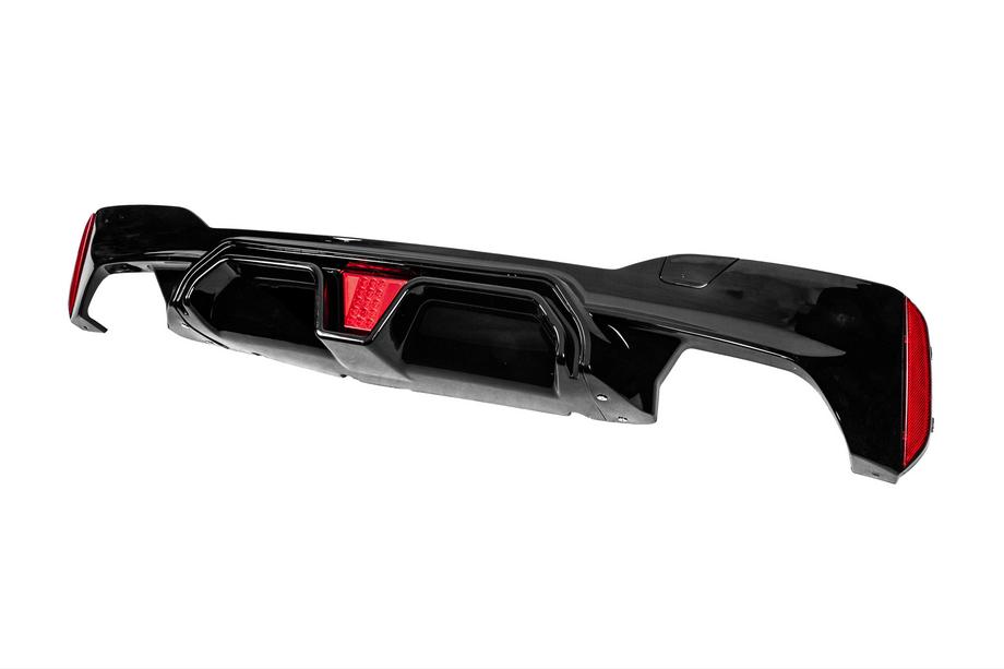 BMW 5er G30/G31 2017–2023 Heckstoßstangen-Diffusor CS-Style LED (für M-Sport/M5 F90, ABS) Foto 2