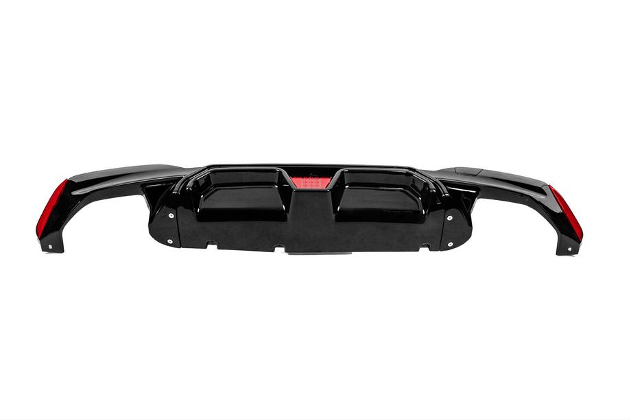 BMW 5er G30/G31 2017–2023 Heckstoßstangen-Diffusor CS-Style LED (für M-Sport/M5 F90, ABS) Foto 4