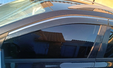 Skoda Octavia IV A8 2020- Windabweiser mit Chromleisten Niken Luxury (SW, 4 Stk) Foto 4