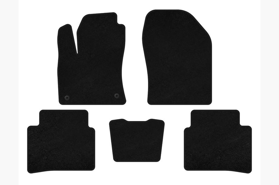 Toyota Prius 2015-2022 Textil-Fußmatten Premium (LB, Schwarz) Image