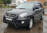 Kia Sportage 2004-2010 Frontschutzbügel WT003 Schwarz (Edelstahl) Foto 4