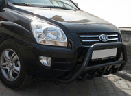 Kia Sportage 2004-2010 Frontschutzbügel WT003 Schwarz (Edelstahl) Foto 5