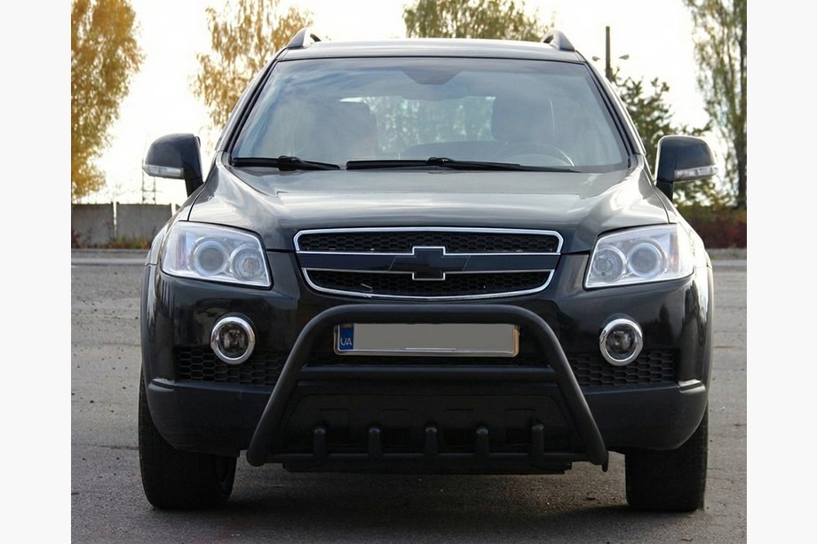 Chevrolet Captiva 2006-2019 Frontbügel WT003 Schwarz (Edelstahl) Image