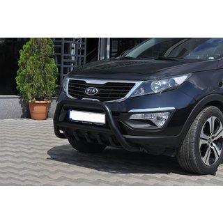 Frontschutzbügel WT003 Schwarz (Edelstahl) Kia Sportage 2010-2015 Foto 1