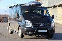 Ford Transit 2000–2014 Frontbügel WT003 Schwarz (2006-2014, Edelstahl) Foto 1
