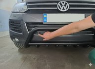 Volkswagen Touareg 2010-2018 Frontbügel WT003 Schwarz Edelstahl Foto 5