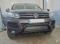 Volkswagen Touareg 2010-2018 Frontbügel WT003 Schwarz Edelstahl Foto 4