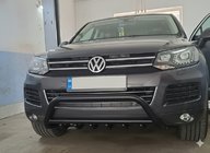 Volkswagen Touareg 2010-2018 Frontbügel WT003 Schwarz Edelstahl Foto 1