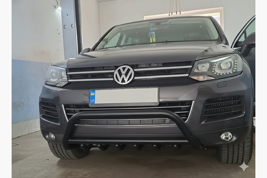 Volkswagen Touareg 2010-2018 Frontbügel WT003 Schwarz Edelstahl Image