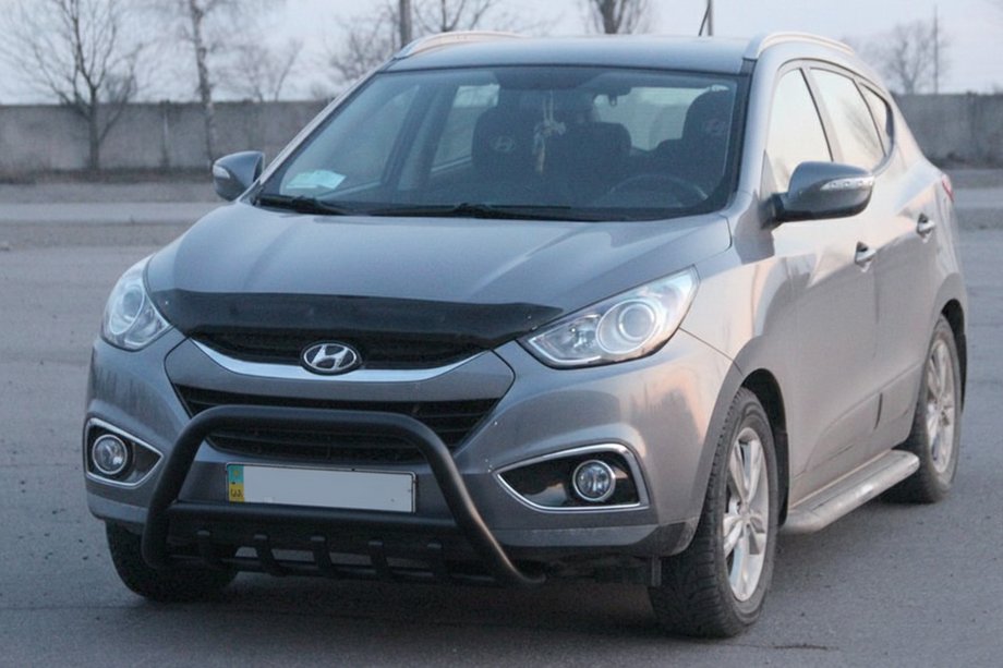 Hyundai IX-35 2010-2015 Frontbügel WT003 Schwarz (Edelstahl) Image