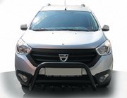 Dacia Dokker 2013-2022 Frontschutzbügel WT003 Schwarz (Edelstahl) Foto 1