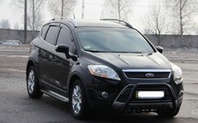 Ford Kuga 2008-2013 Frontschutzbügel WT003 Schwarz (Edelstahl) Foto 3