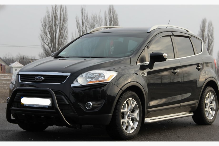 Ford Kuga 2008-2013 Frontschutzbügel WT003 Schwarz (Edelstahl) Image