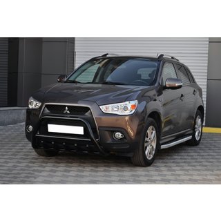 Frontschutzbügel WT003 Schwarz (Edelstahl) Mitsubishi ASX 2010-2023 Foto 4