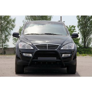 Frontbügel WT003 Schwarz Edelstahl SsangYong Kyron 2005-2014 Foto 2