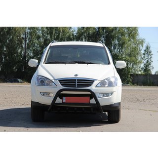 Frontbügel WT003 Schwarz Edelstahl SsangYong Kyron 2005-2014 Foto 3
