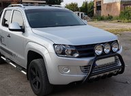 Volkswagen Amarok 2010-2022 Frontbügel WT003 Schwarz Edelstahl Foto 4