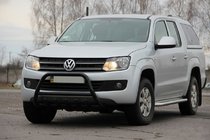 Volkswagen Amarok 2010-2022 Frontbügel WT003 Schwarz Edelstahl Foto 3