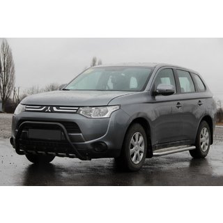 Frontbügel WT004 Schwarz (Edelstahl) Mitsubishi Outlander 2012-2021 Foto 1