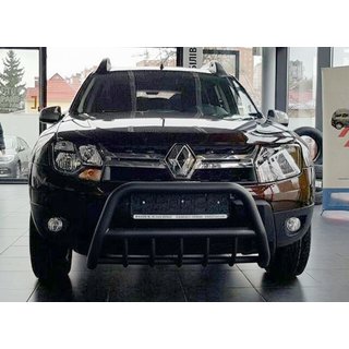 Frontbügel ohne Schriftzug WT003 Schwarz (Edelstahl) Dacia Duster 2008-2018 Foto 4