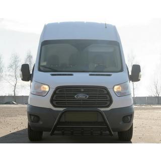 Frontschutzbügel WT003 Schwarz (Edelstahl) Ford Transit 2014- Foto 2