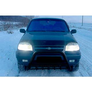 Frontbügel WT004 Schwarz (Edelstahl) Chevrolet Niva 1998-2020 Foto 2